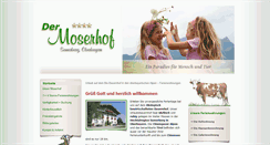 Desktop Screenshot of moserhof-samerberg.de